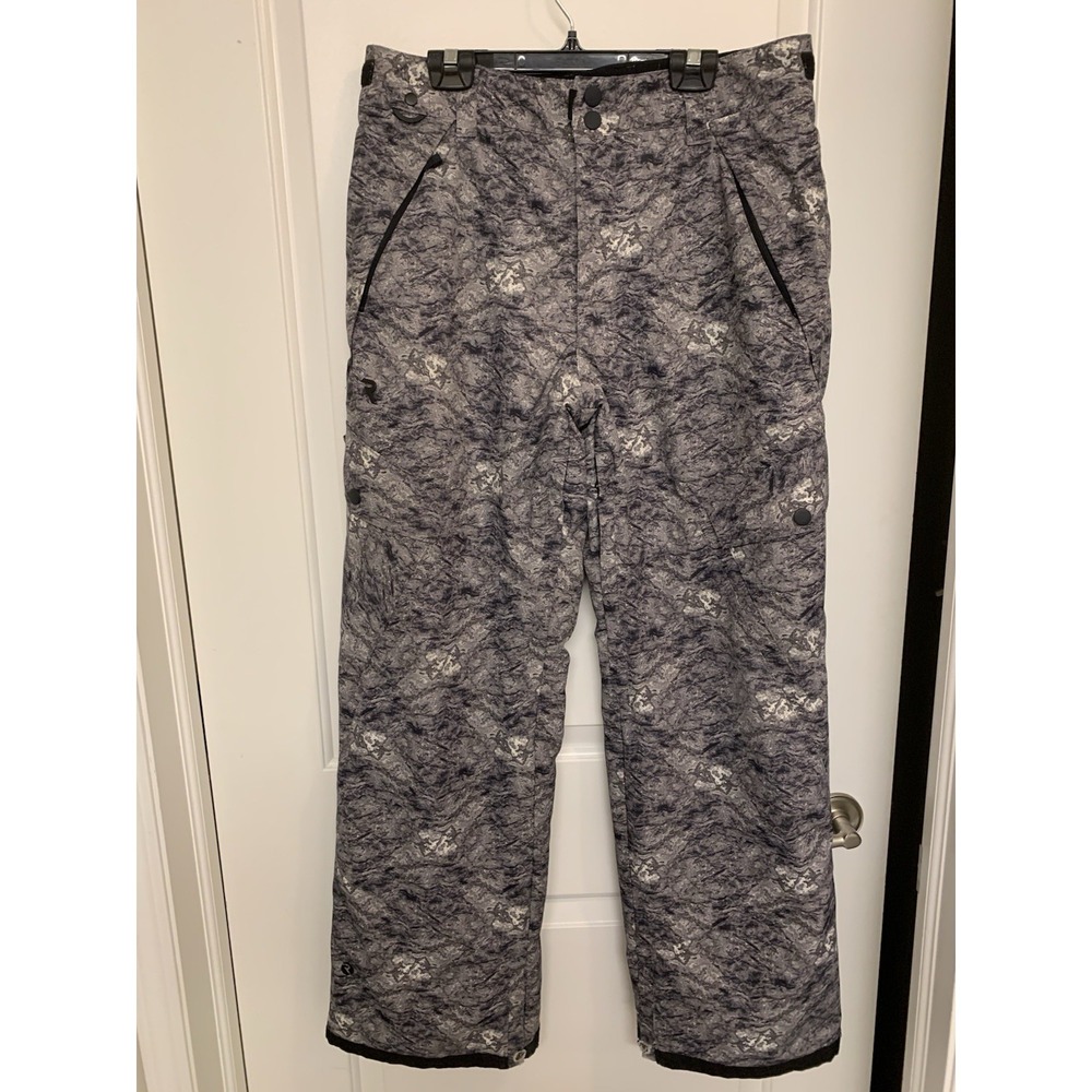 Ripzone Strobe Primaloft Insulated Snow Ski Pants M‎ 7K Rock Grey Digital Camo